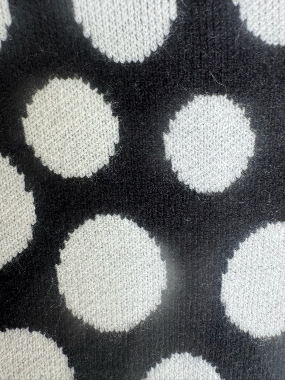 Anthropologie NWT Black White Polka Dot Knit Mini Dress XS $148 Quiet Lux 1960’s - Picture 11 of 11